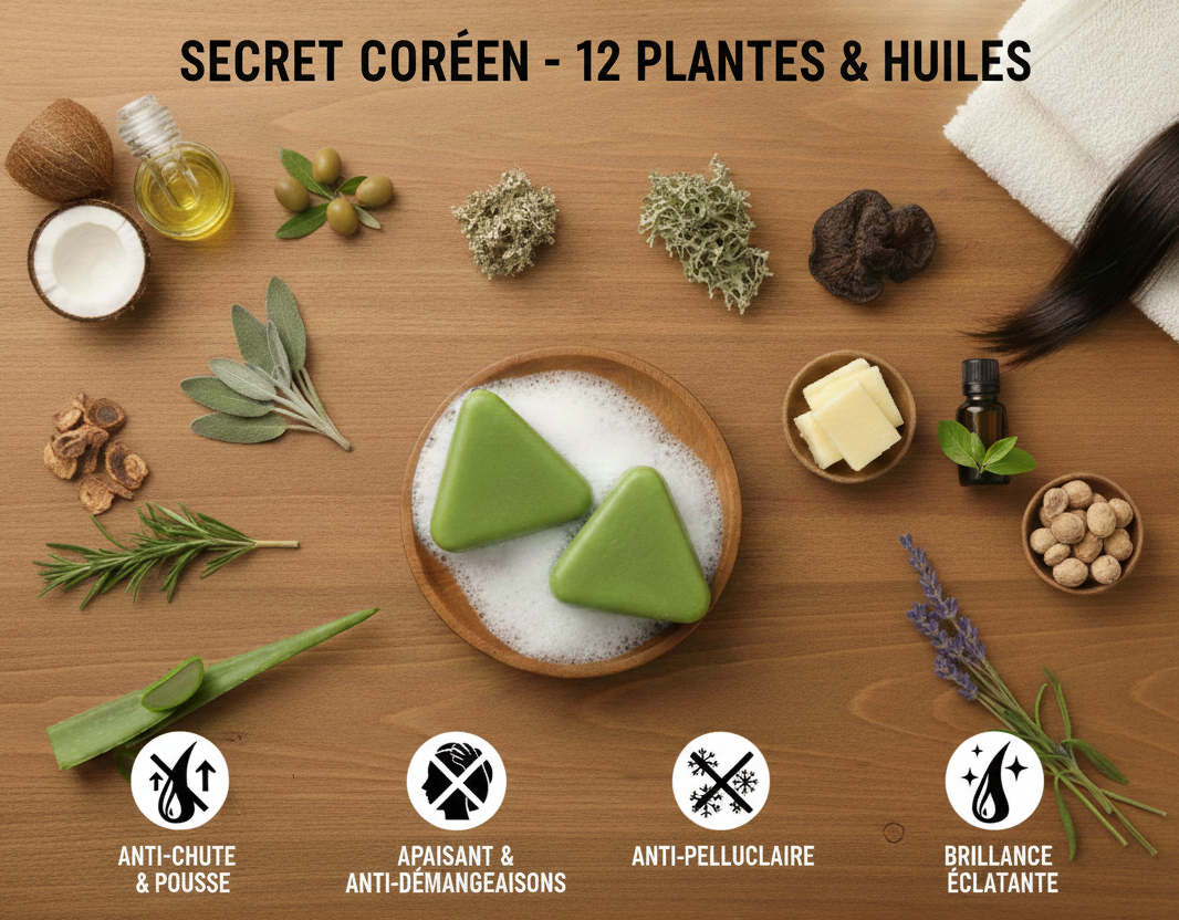 Shampoing Solide Botanique - Pousse & Densité